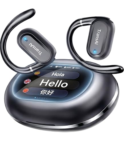 Wooask AI Translator Earbuds, 144 Language Translator Earbuds Open